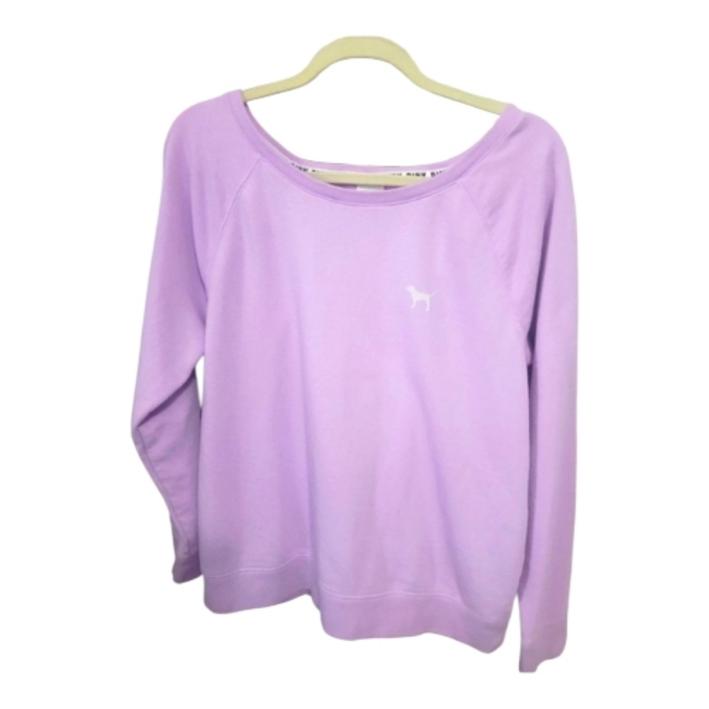 Lavender Sweatshirt with Dog Logo Victoria Sec